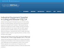 Tablet Screenshot of cleaningrentals.com